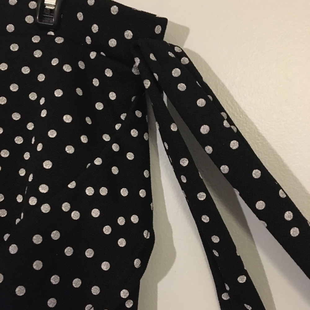 Mock Wrap Patterned Ruffle Skirt - Picture 3 of 5